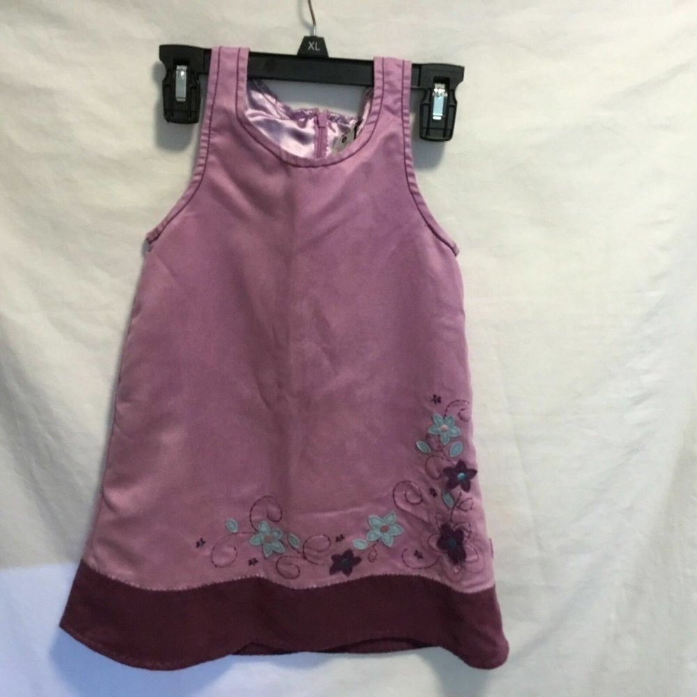 Pumpkin Patch Purple Lined Girls Jumper dress Sz 4 Height 108 cm polyester